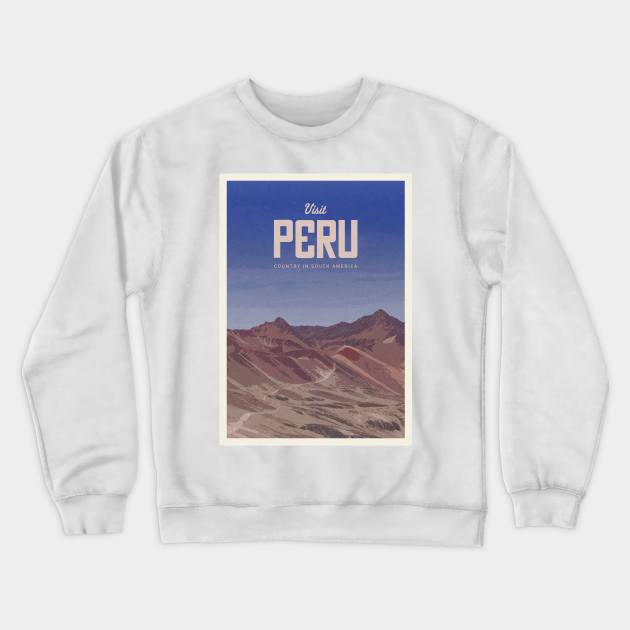 Visit Peru Crewneck Sweatshirt by Mercury Club